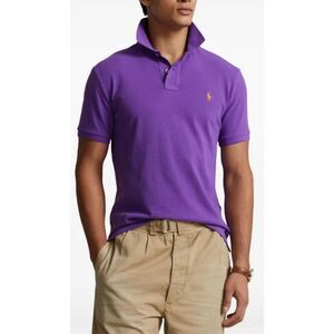 Vintage Polo Ralph Lauren Pony Collar Short Sleeve Purple Polo Shirt Men's M